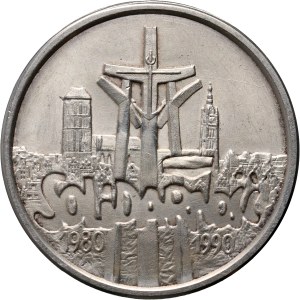 III RP, 100000 złotych 1990, Solidarność, Typ B