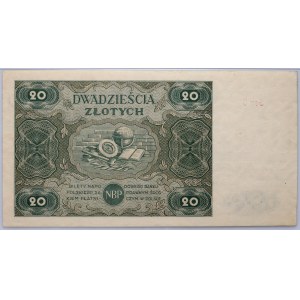 PRL, 20 złotych 15.07.1947, seria D