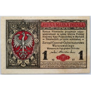 General Government, 1 Polish mark 9.12.1916, General, B series