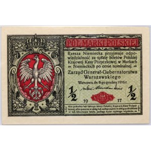 General Government, 1/2 Polish mark 9.12.1916, General, series B