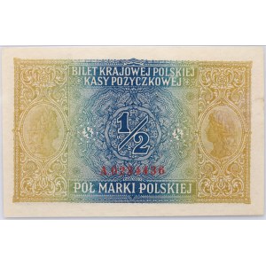 General Government, 1/2 Polish mark 9.12.1916, Jenerał, series A