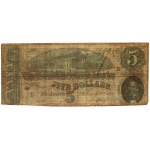 Confederate States of America, 5 Dollars 17.02.1864, series D