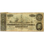 Confederate States of America, 20 Dollars 17.02.1864, series D