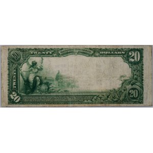 USA, California, National Bank of Los Angeles, 20 Dollars 1902, series A