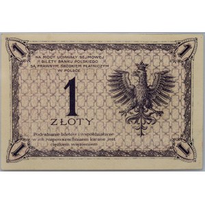 II RP, 1 złoty 28.02.1919, seria 38 E