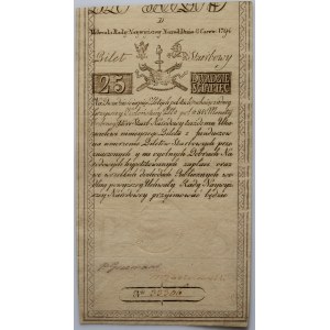 Kościuszko-Aufstand, 25 Zloty 8.06.1794, Serie D