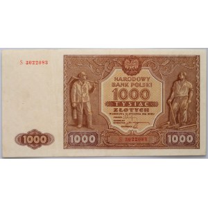 PRL, 1000 złotych 15.01.1946, seria S