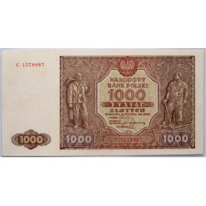 PRL, 1000 złotych 15.01.1946, seria C