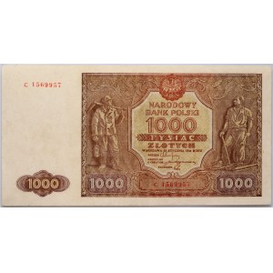 PRL, 1000 zloty 15.01.1946, series C
