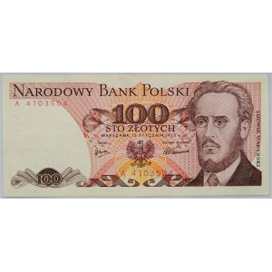 PRL, 100 zloty 15.01.1975, series A