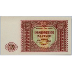 PRL, 10 zloty 15.05.1946