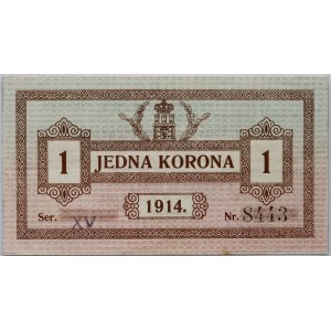 Galicja, Lwów, Gmina Miasta Lwowa, 1 korona 11.09.1914, seria XV