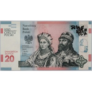 III RP, 20 zloty 23.11.2015, 1050th Anniversary of the Baptism of Poland, AB series