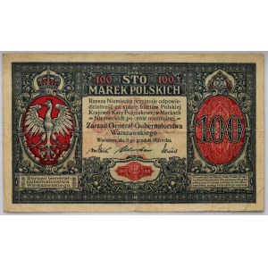 General Government, 100 Polish marks 9.12.1916, General, series A