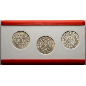 People's Republic of Poland, set of 3 x 100 gold 1966, Mieszko and Dabrowka