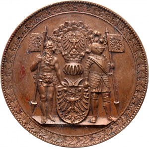 XIX wiek, medal z 1896 roku, Wrocław, Odsłonięcie Pomnika Cesarza Wilhelma