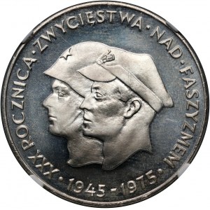 PRL, 200 złotych 1975, Żołnierze - Stempel lustrzany (PROOF)