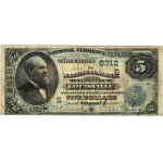 Stany Zjednoczone Ameryki, Kentucky, National Bank of Louisville, 5 dolarów 1882, Value Back