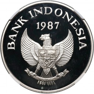 Indonezja, 10000 rupii 1987, Babirusa