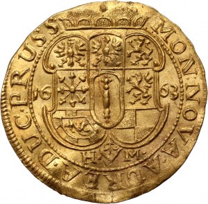 Germany, Brandenburg-Prussia, Friedrich Wilhelm (Elector of Brandenburg), Ducat 1663 HM, Königsberg