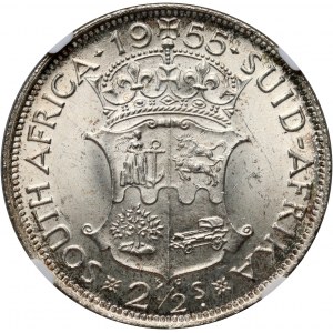 South Africa, Elizabeth II, 2 1/2 Shillings 1955