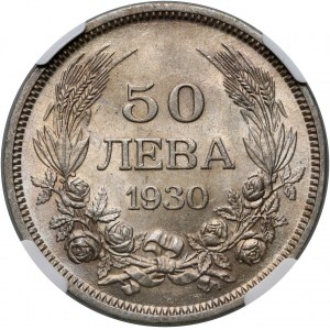 Bułgaria, Borys III, 50 lewa 1930