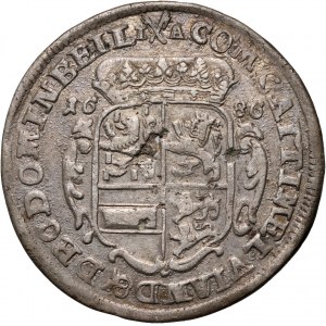 Deutschland, Nassau-Dillenburg, Henry, 15 krajcars 1686, Herborn