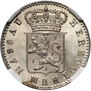 Germany, Nassau, Wilhelm, 6 Kreuzer 1834