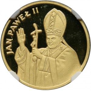 PRL, 1000 złotych 1985, Valcambi, Jan Paweł II, stempel lustrzany