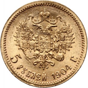 Russia, Nicholas II, 5 Roubles 1904 (АР), St. Petersburg