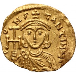 Bizancjum, Leon III i Konstantyn V 717-741, tremissis, Konstantynopol