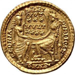 Cesarstwo Rzymskie, Konstancjusz II 337-361, solidus, Antiochia