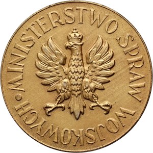 II RP, Gold medal, for repair horse 1929, award of the Ministry of Military Affairs