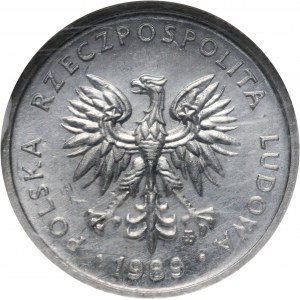 PRL, 2 zloty 1989, SAMPLE, aluminum