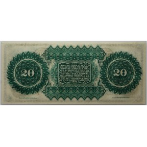 Karolina Południowa, Columbia, 20 dolarów 1872, seria A