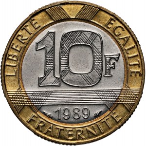 France, 10 Francs 1989, Montesquieu