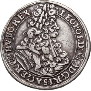 Hungary, Leopold I, 1/2 Thaler 1703 KB, Kremnitz