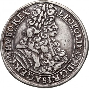 Węgry, Leopold I, 1/2 talara 1703 KB, Kremnica