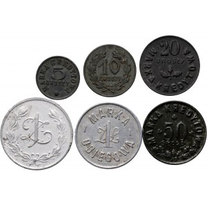 Military Cooperatives, set of 6 tokens