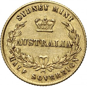 Australia, Wiktoria, 1/2 suwerena 1859, Sydney