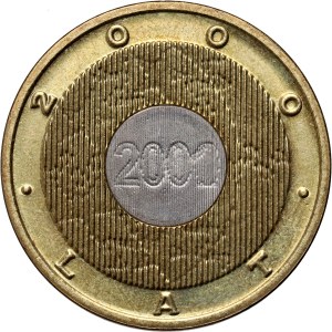 III RP, 2 zloty 2000, Year 2000, ODWROTKA