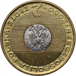 III RP, 2 złote 2000, Rok 2000, ODWROTKA