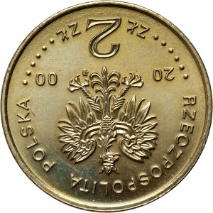 Third Republic, 2 zloty 2000, Great Jubilee of 2000, ODWROTKA