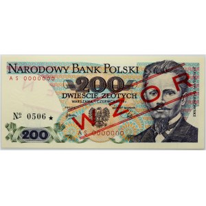 PRL, 200 złotych 1.06.1979, WZÓR, No. 0506, seria AS