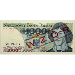 PRL, 1000 złotych 1.06.1979, WZÓR, No. 1942, seria BM