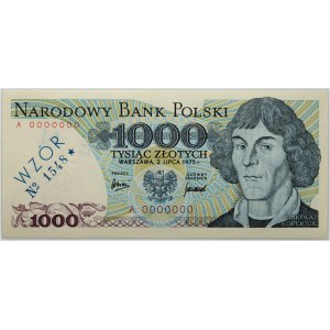 PRL, 1000 złotych 2.07.1975, WZÓR, No. 1548, seria A