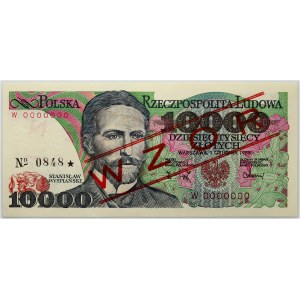 PRL, 10000 zloty 1.12.1988, MODEL, No. 0848, W series