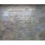 Polska, srebrna papierośnica, 1910, Wadowice, Towarzystwo Imienia Króla Jagiełły