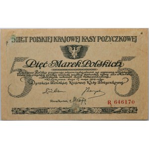 II RP, 5 Polish marks 17.05.1919, series R