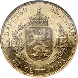 Bulgaria, Ferdinand I, 100 Leva 1912